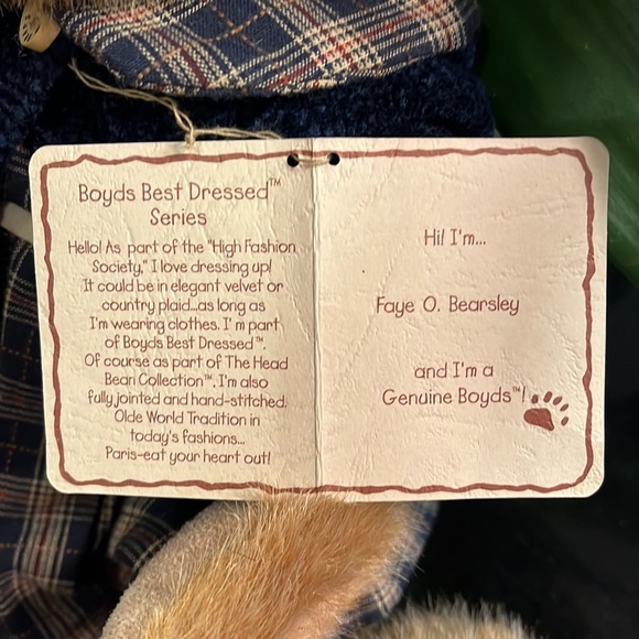 Boyd’s Bear - "Faye O. Bearsly" Limited Edition - Best Dressed Series - Picture 5 of 9